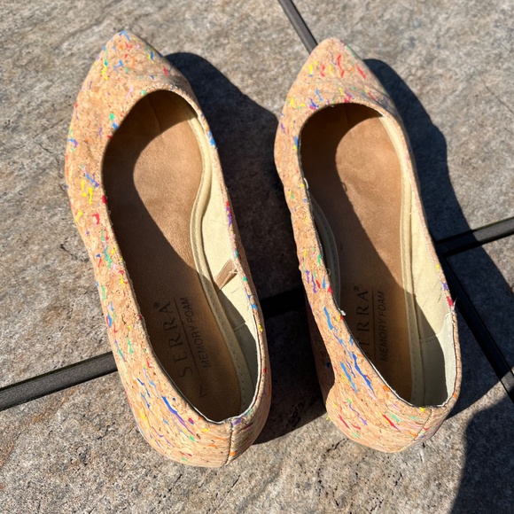 Serra cork paint splatter flat shoes - Picture 5 of 11